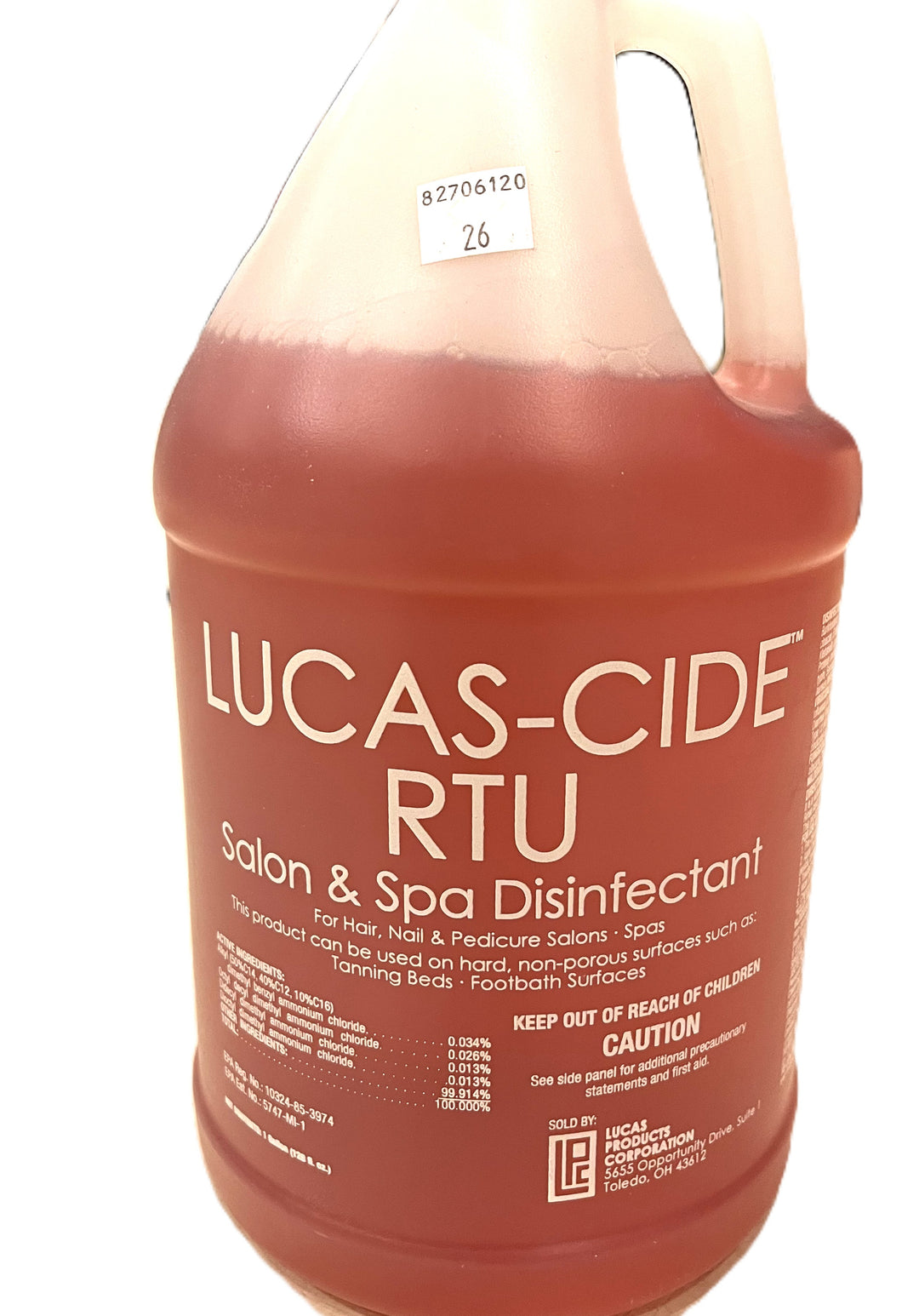 Lucas-Cide RTU Salon & Spa Disinfectant Gallon