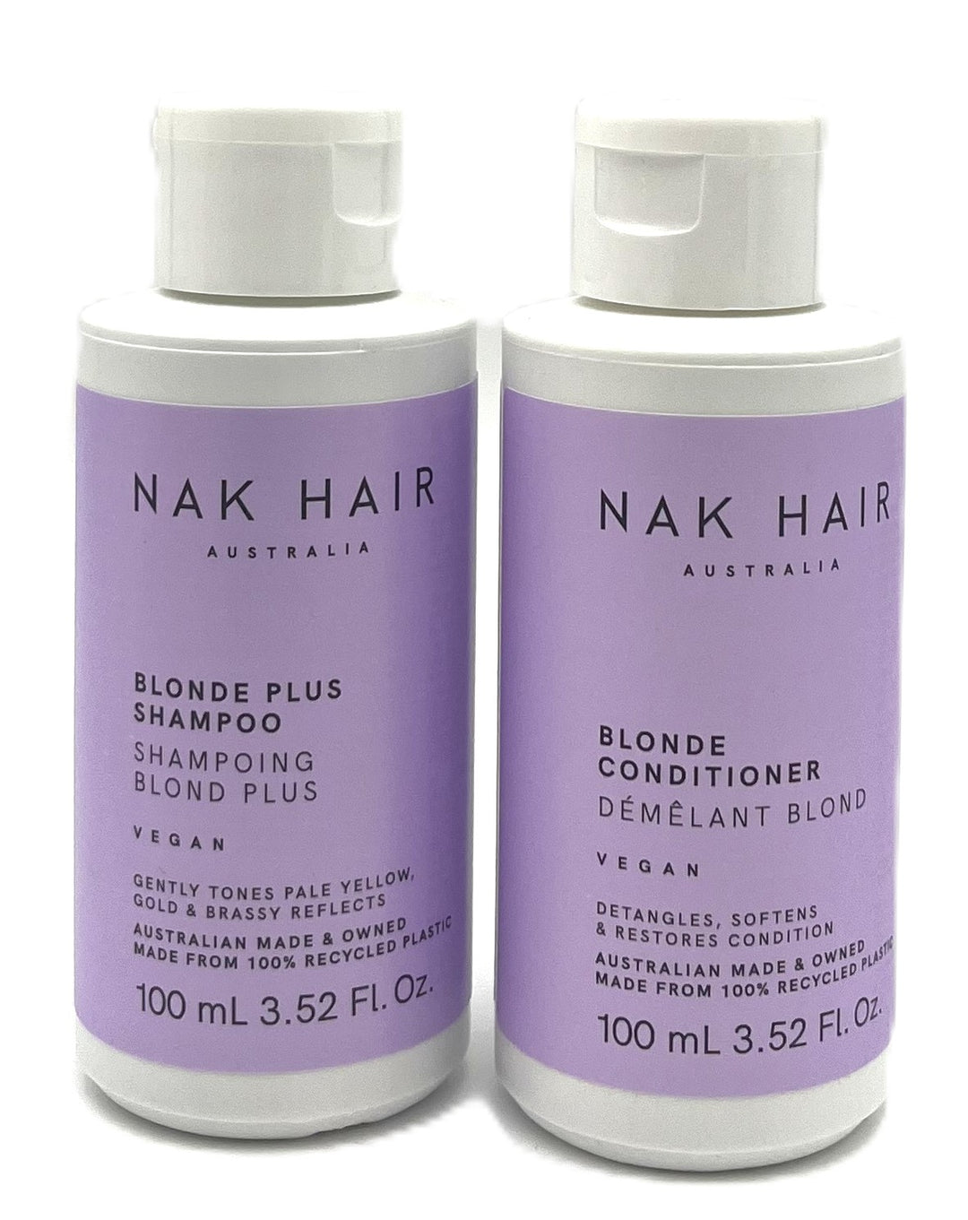 Nak Hair Australia Blonde Plus Shampoo & Conditioner 3.52 fl.oz Duo