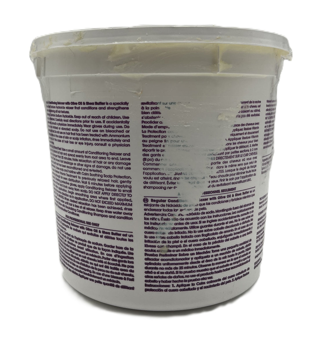 Design Essentials  Regular Conditioning Relaxer 64 oz-Cover damaged by leaking in transit