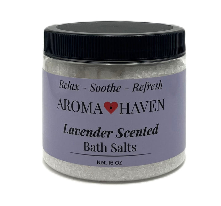 Aroma Haven Bath Salt – 16 oz-Lavender Scented