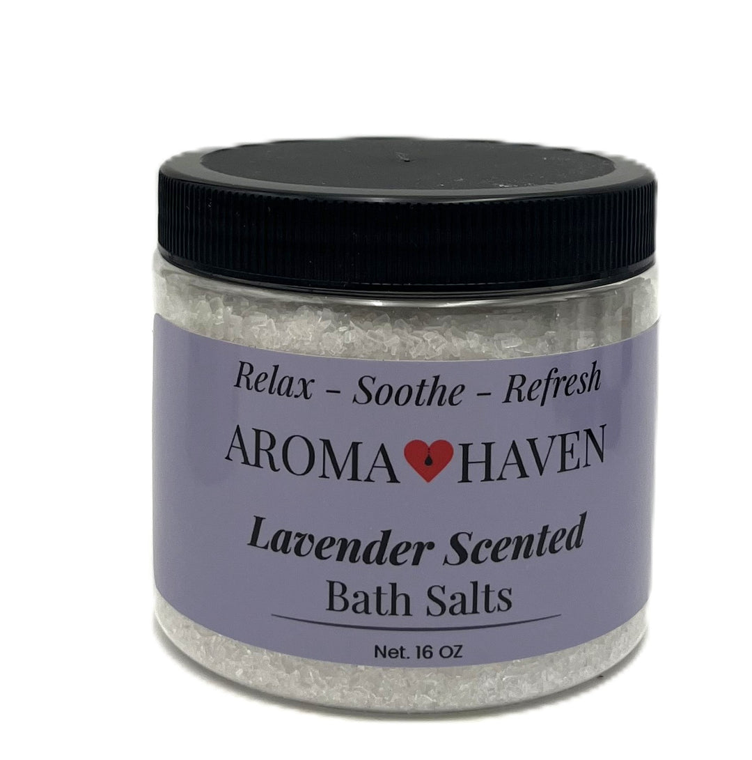 Aroma Haven Lavender Scented Bath Salt 16 oz