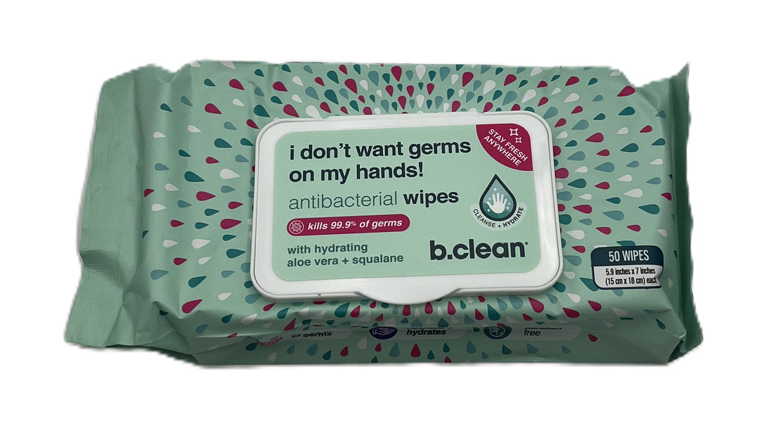 B. Clean Antibacterial Wipes 50 Wipes-4 Pack