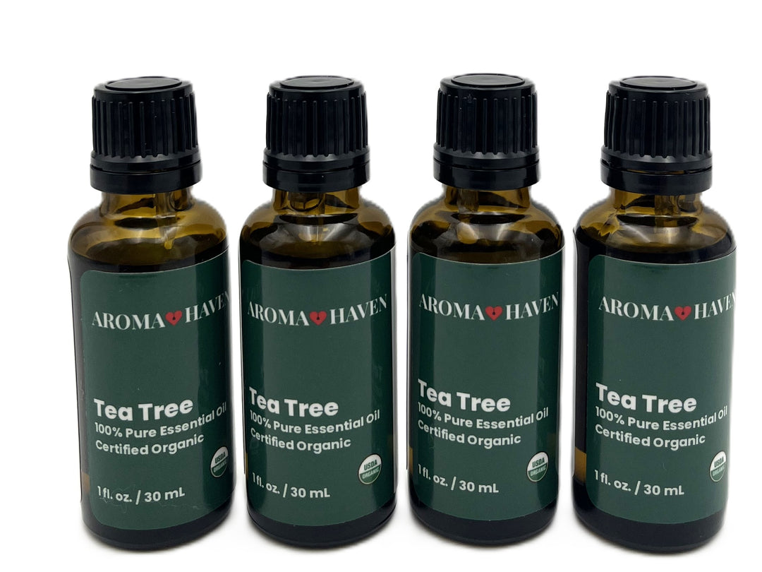 Aroma Haven 100% Pure Essential Tea Tree Oil 30 ml/1 oz-4 Pack