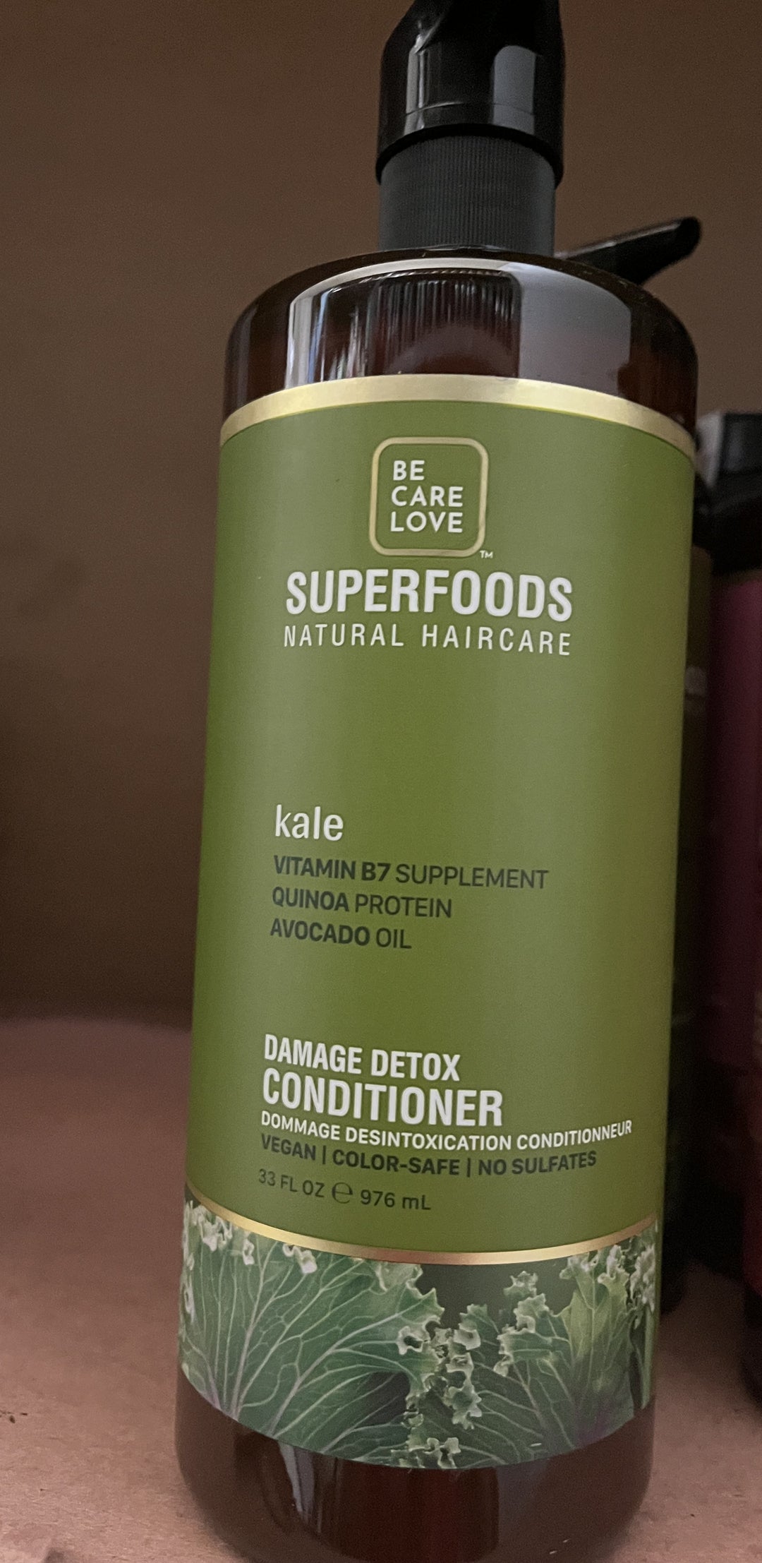 Be Care Love Kale Vitamin Supplement Damage Detox Conditioner 33 oz