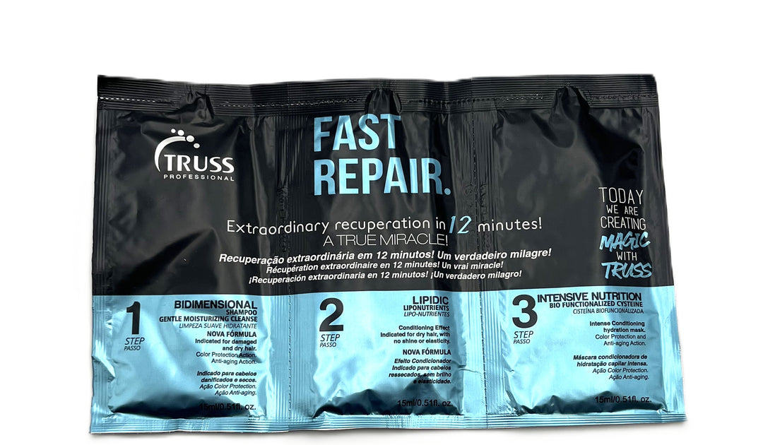 Truss Fast Repair Step 1/2/3 Sample Trio Each 0.5 fl.oz