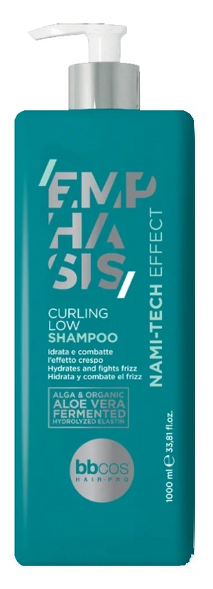 bbcos Emphasis Curling Low Shampoo Nami-Tech Effect 33.8 fl oz