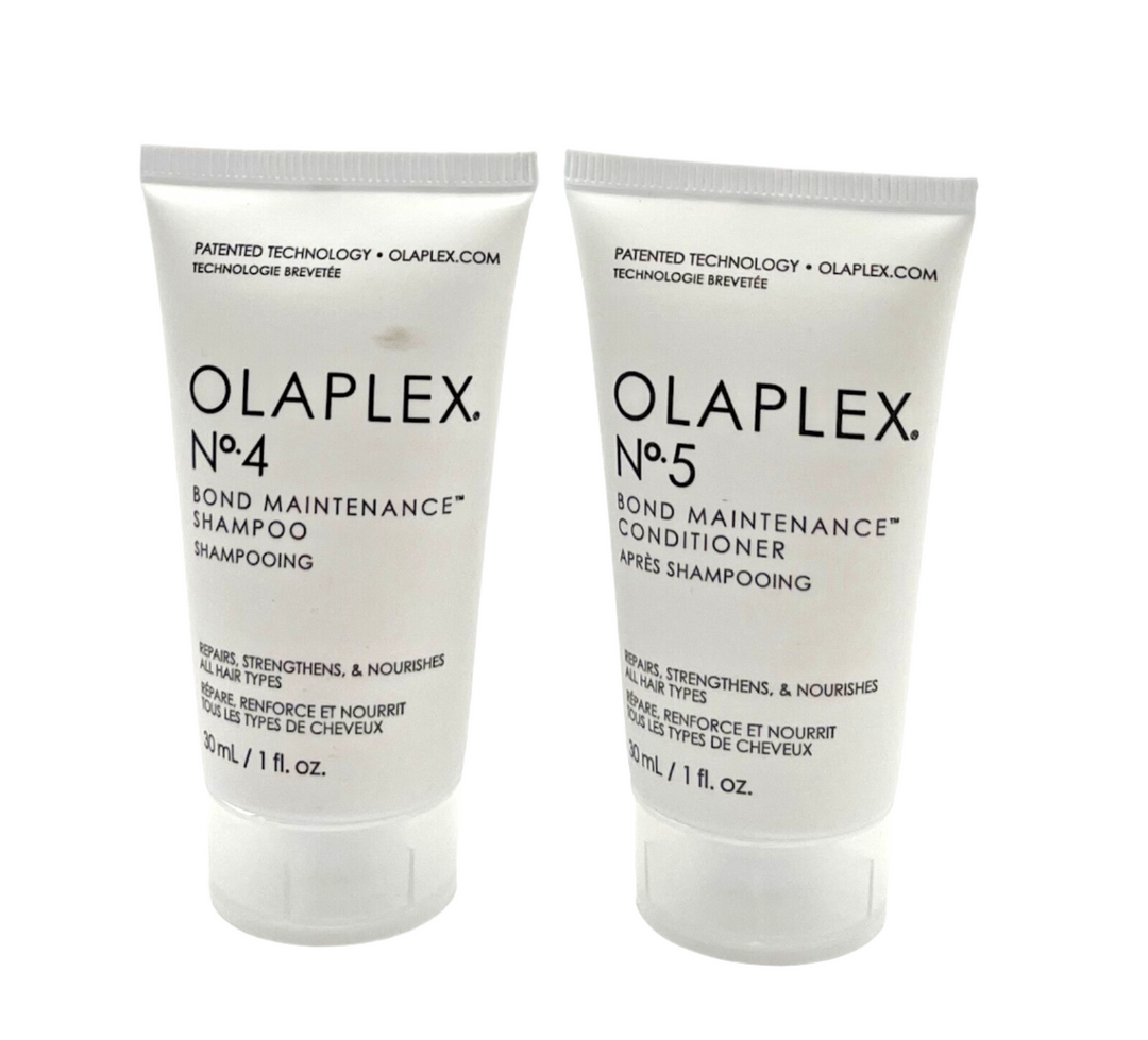 Olaplex No. 4 Bonding Maintenance Shampoo & No. 5 Conditioner 1 oz Duo