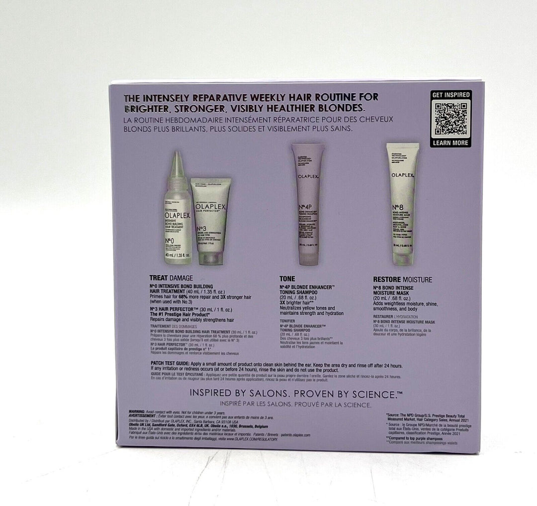 Olaplex Unbreakable Blondes Mini Kit Brighten & Repair Blone,Lightened Gray Hair