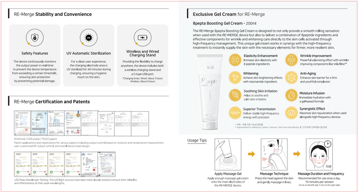 Reclar Korean Luxury Cosmetics Re-Merge Rejuvenation Device