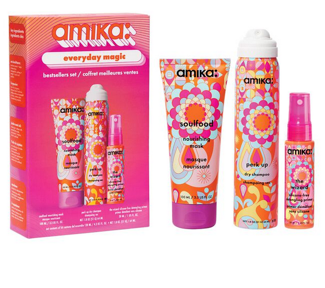 Amika Everyday Magic Bestsellers Set Holiday Gift(Mak+Primer+Dry Shampoo)