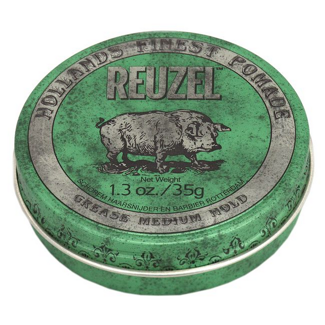 Reuzel Green Pomade Grease 1.3 oz-4 Pack