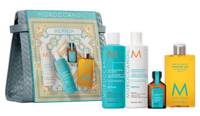 Moroccanoil Repair Kit Holiday Gift(Shampoo Conditioner Shower Gel & OIl)