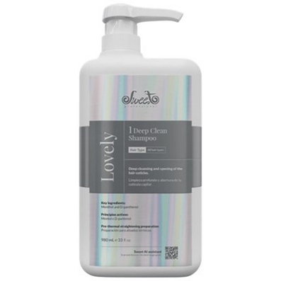 Sweet Hair Professional Lovely Deep Clean Shampoo - Step 1 Liter