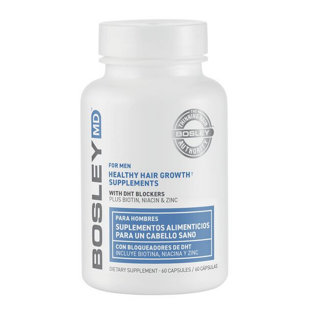 BosleyMD Healthy Hair Growth Supplements for Men 60 Count