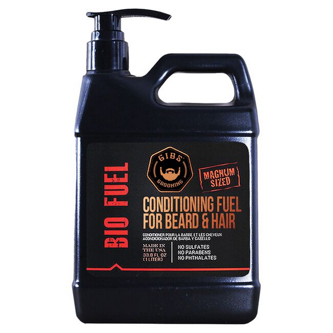 GIBS BioFuel Shampoo &amp; Conditioner for Hair &amp; Beard 33.8 fl.oz Duo
