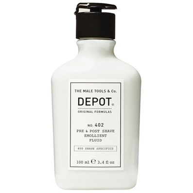 Depot NO. 402 PRE &amp; POST SHAVE EMOLLIENT FLUID 3.4 Fl. Oz.