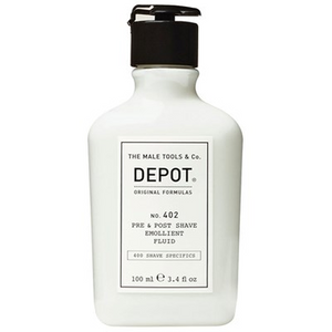 Depot NO. 402 PRE & POST SHAVE EMOLLIENT FLUID 3.4 Fl. Oz.