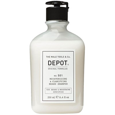 Depot NO. 501 MOISTURIZING &amp; CLARIFYING BEARD SHAMPOO 8.4 Fl. Oz.