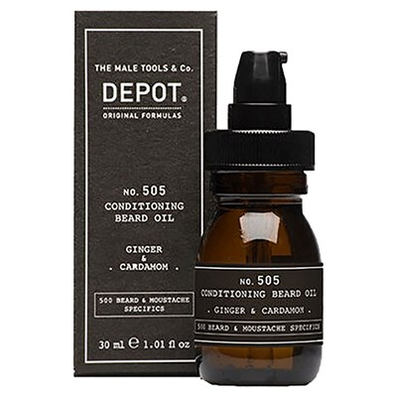 Depot NO. 505 CONDITIONING BEARD OIL - GINGER &amp; CARDAMOM 1.01 Fl. Oz.