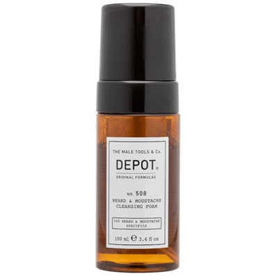 Depot NO. 508 BEARD &amp; MOUSTACHE CLEANSING FOAM 3.4 Fl. Oz.