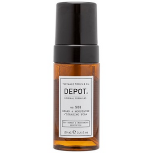Depot NO. 508 BEARD & MOUSTACHE CLEANSING FOAM 3.4 Fl. Oz.