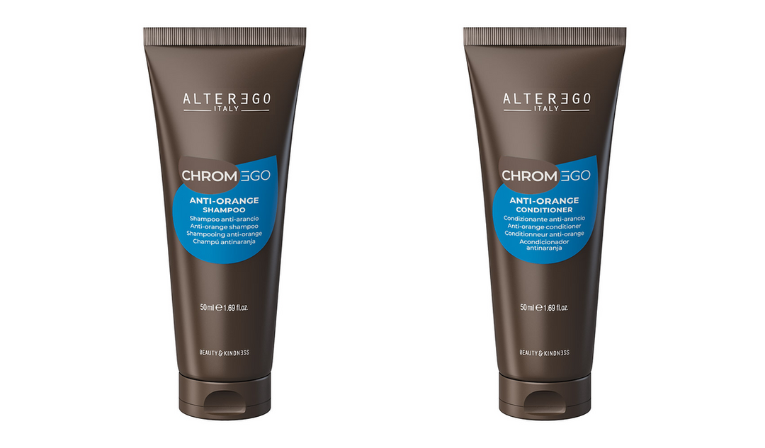 Alter Ego ChromEgo Anti-Orange Shampoo &amp; Conditioner 50ml (1.69 Fl. Oz.) duo