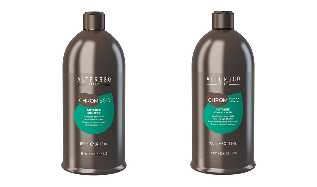 Alter Ego ChromEgo Anti-Red Shampoo &amp; Conditioner 950ml (32.1 Fl. Oz.) duo