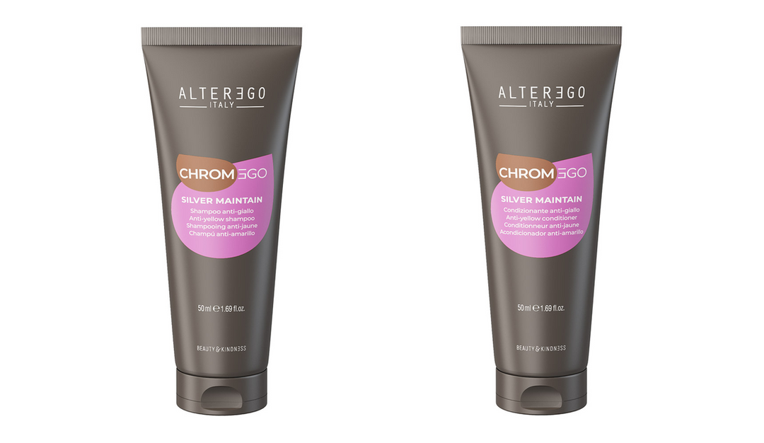 Alter Ego ChromEgo Silver Maintain Shampoo &amp; Conditioner 50ml (1.69 Fl. Oz.) duo