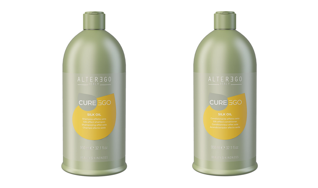 Alter Ego CureEgo Silk Oil Shampoo &amp; Conditioner 950ml (32.1 Fl. Oz.) duo