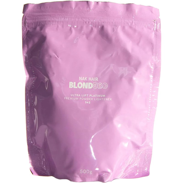 NAK Professional BLOND360 Ultra Lift Platinum Premium Powder Lightener  17.6 Fl. Oz.