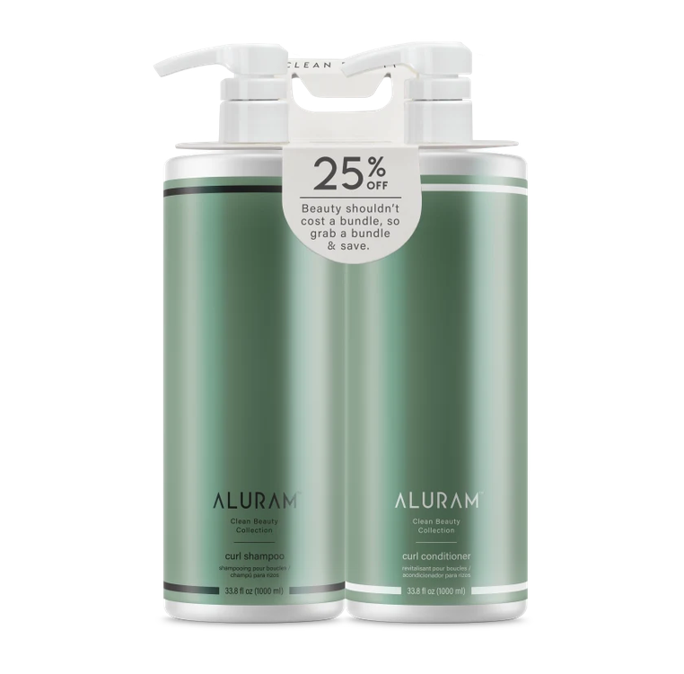 Aluram Curl Shampoo &amp; Conditioner Liter (33.8oz) Duo