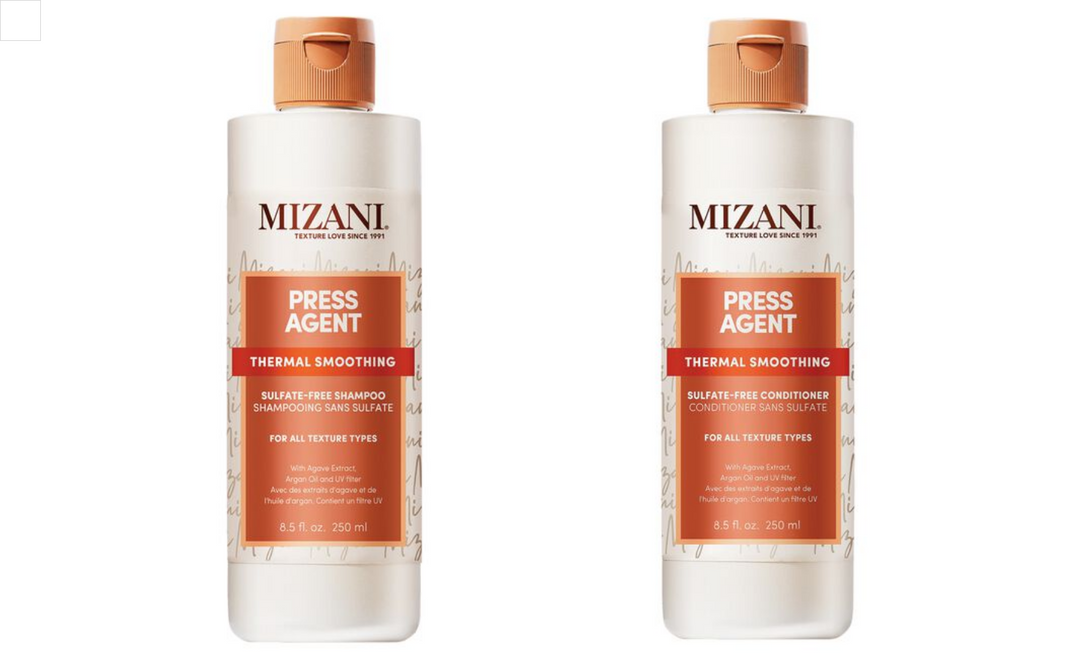 Mizani Press Agent Thermal Smoothing Sulfate-Free Shampoo &amp; Conditioner 8.5oz Duo