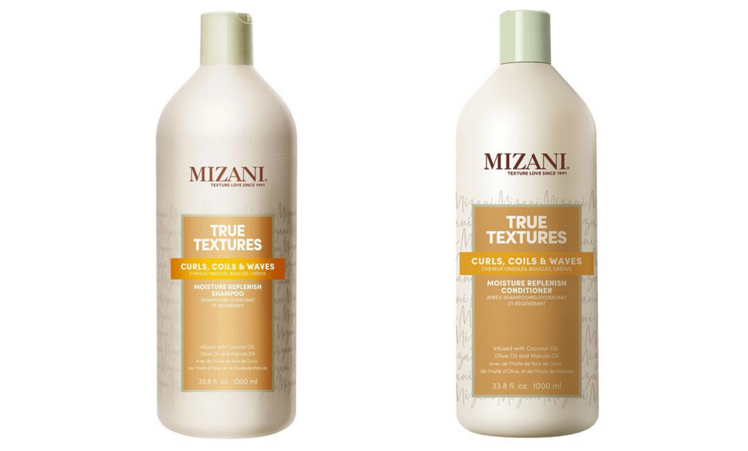 Mizani True Textures Moisture Replenish Shampoo &amp; Conditioner Liter Duo