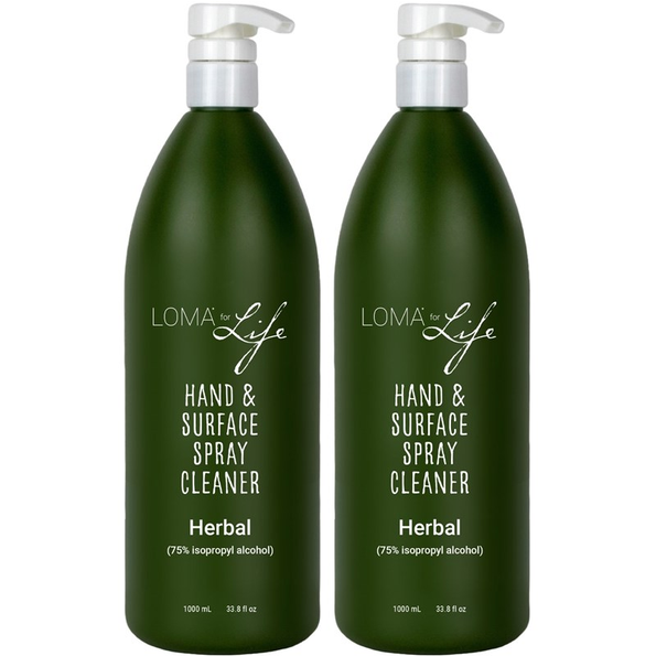 LOMA BOGO- Hand &amp; Surface Cleaner with Aloe 75% Isopropyl Alcohol Liter 2pc.