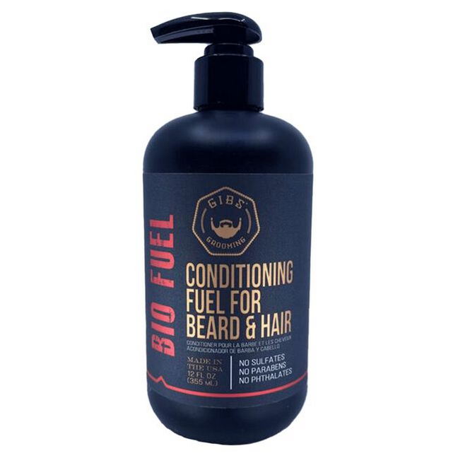 GIBS BioFuel Shampoo  Conditioner  for Hair &amp; Beard 12 fl.oz Duo