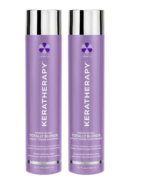 Keratherapy Blonde +Keratin SHAMPOO &amp; CONDITIONER 10.1 Fl. Oz duo