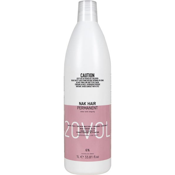 NAK Professional Crème Plus High Viscosity Conditioning Volume Activator Liter-Choose