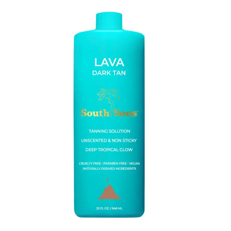South Seas Unscented Non-Sticky Formula Lava Dark Tan Solution 32 fl.oz