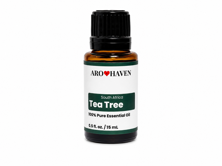 Aro Haven Tea Tree South Africa Essential Oil 0.5 fl oz (15 mL) – 100% Pure Melaleuca Alternifolia Oil – GC/MS Tested, High Terpinen-4-ol Content, Aromatherapy Diffuser Oil, Premium Essential Oil