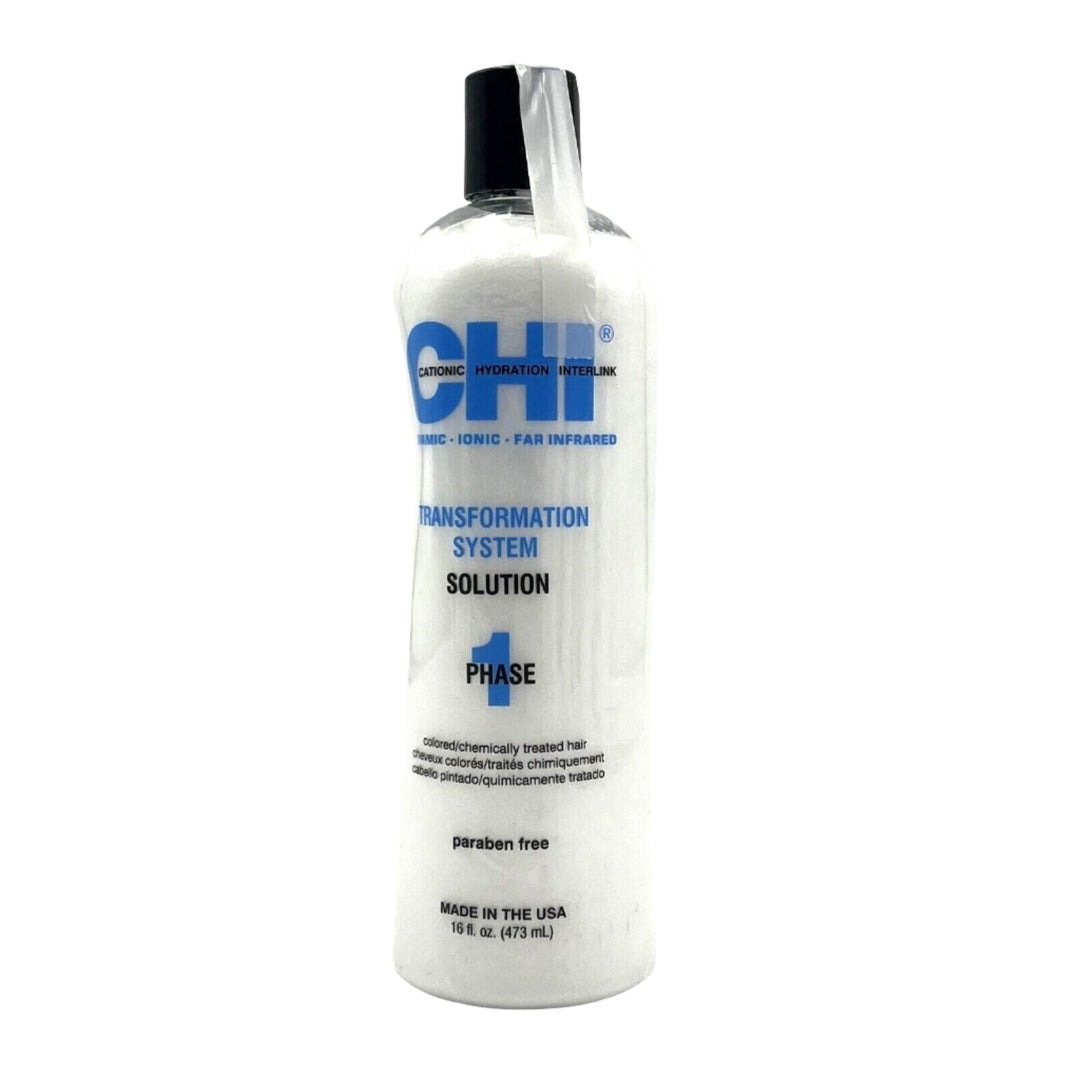 CHI Transformation System Solution Phase 1 - Colored/Chemically Treated Hair 16 oz