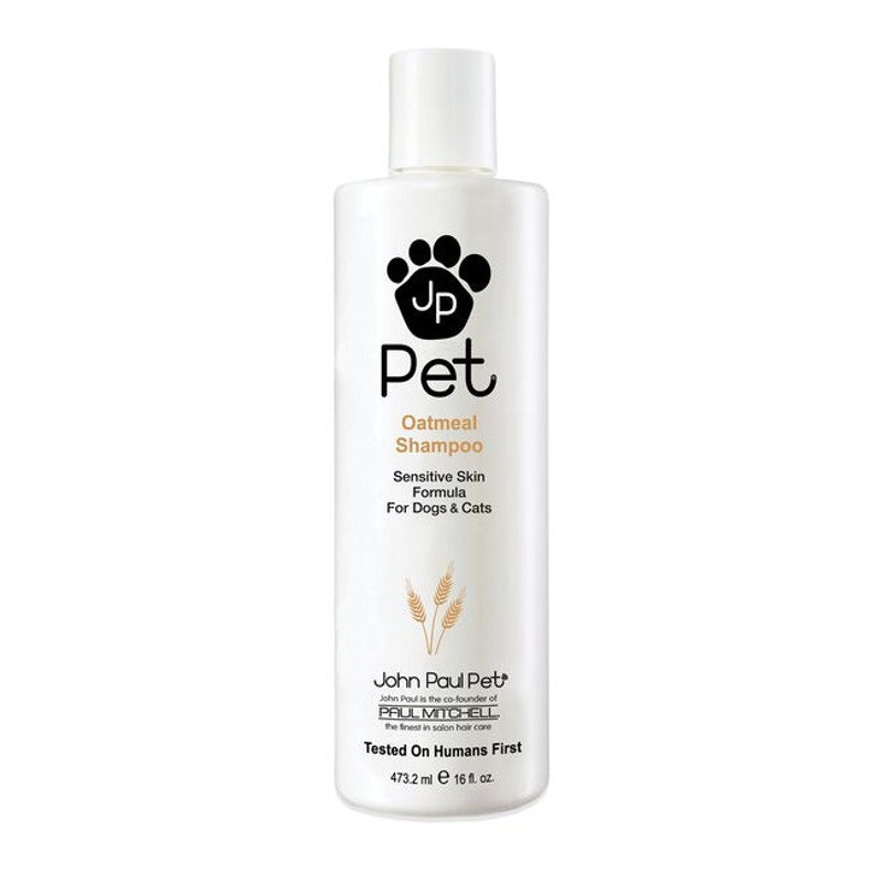 JP Pet Oatmeal Shampoo - Sensitive Skin Formula For Dogs & Cats 16 oz