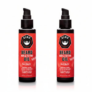GIBS Bush Master Beard, Hair & Tattoo Oil 4 fl.oz-2 Pack