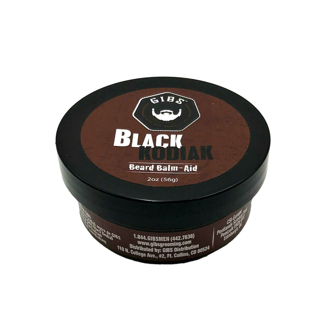 GIBS Grooming Black Kodiak Beard Balm Aid 2 oz