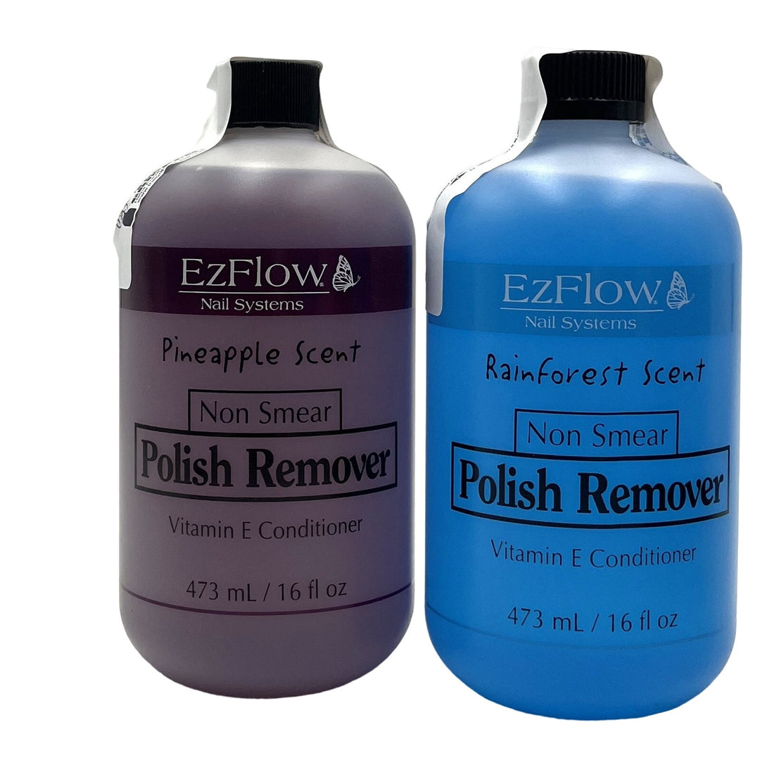 EzFlow Polish Remover 16 oz-Rainforest & Pineapple Scent Duo