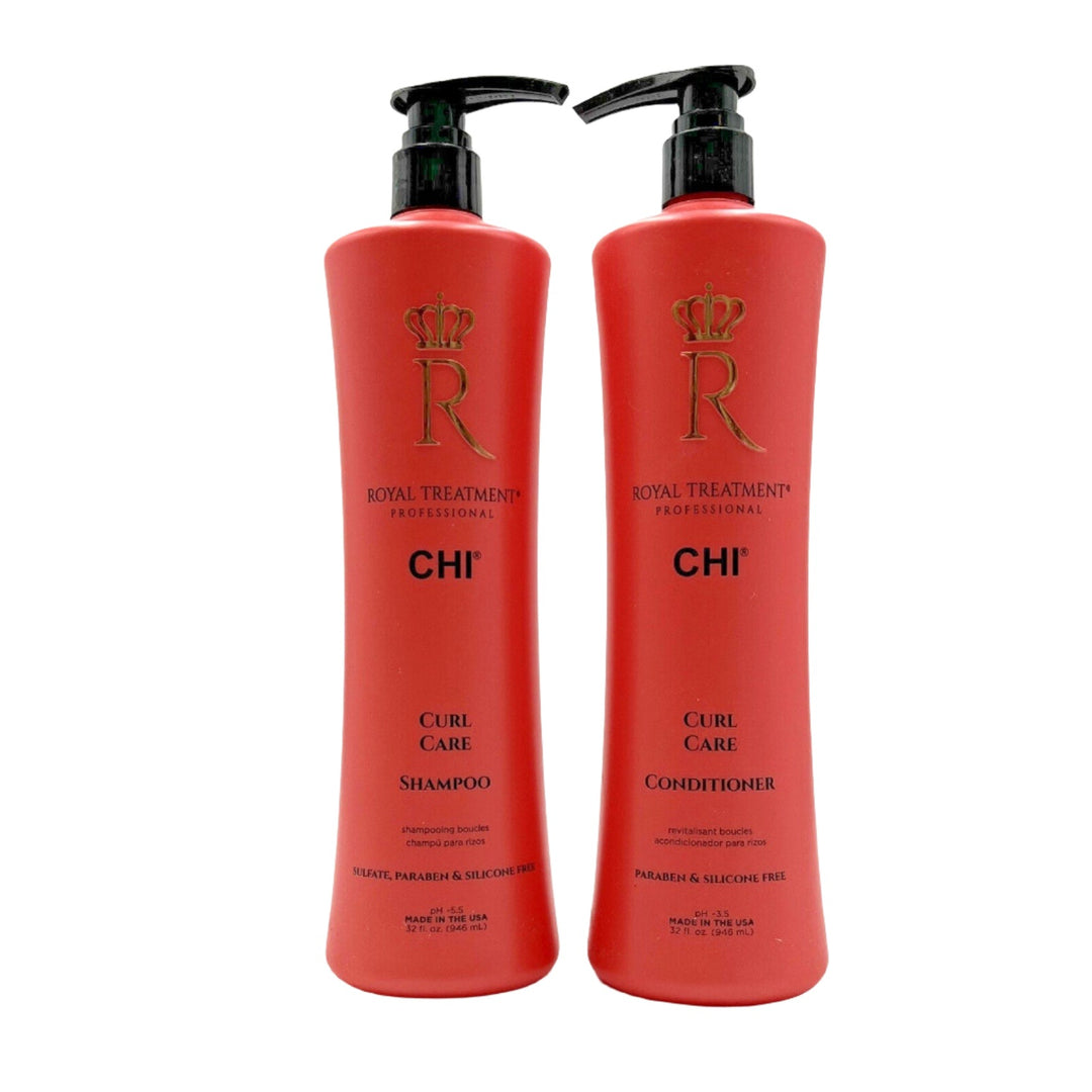 CHI Royal Treatment Curl Care Essential Shampoo & Conditioner 32 oz Duo