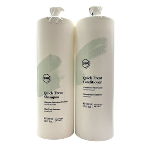 360 Quick Treat Clarifying Shampoo 33.8 oz Duo