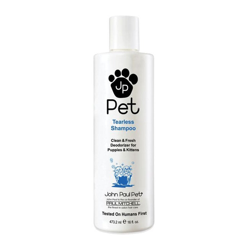 JP Pet Tearless Puppy & Kitten Shampoo - Clean & Fresh Deodorizer 16 oz