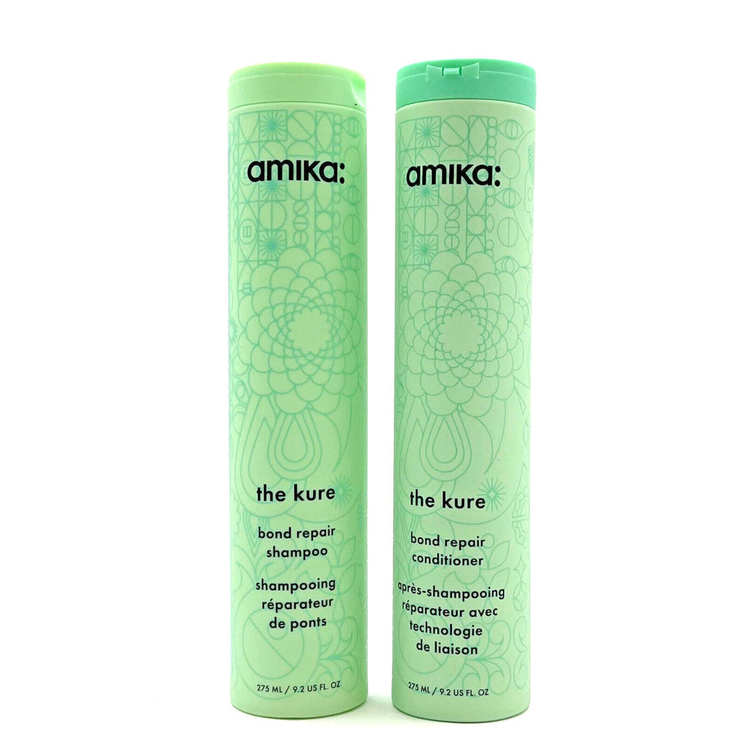 Amika The Kure Bond Repair Shampoo & Conditioner 9.2 oz Duo