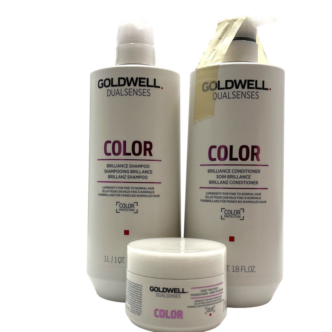 Goldwell Dualsenses Color Brilliance Shampoo & Conditioner Treatment Tio Set