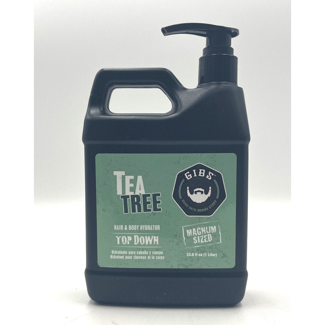 GIBS Grooming Tea Tree Hair & Body Hydrator Top Down 33.8 oz